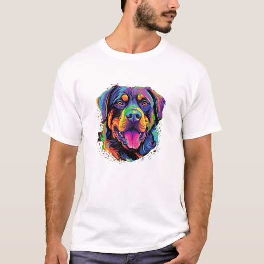 Rottweiler Dog Rottie Mannen Dames Kinder T Shirt (Voorkant)
