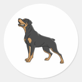 Rottweiler Dog - Rottie Pride Ronde Sticker