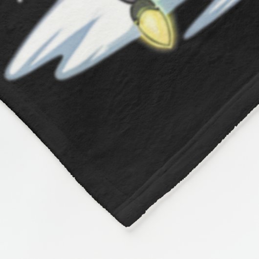 Rottweiler Dog Santa Hat Christmas Tree Light Xmas Fleece Deken (Hoek)