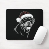 Rottweiler Dog Santa Hat Christmas Xmas Pajama Muismat (Met muis)