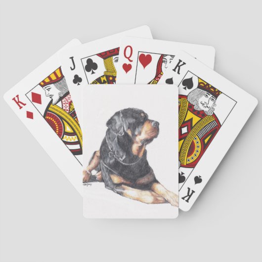 Rottweiler Dog-speelkaarten Pokerkaarten (Achterkant)
