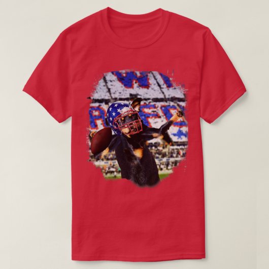 Rottweiler Dog Spelen T-shirt (Design voorkant)