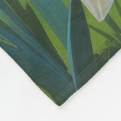 Rottweiler Dog Spring Flowers Painting Fleece Deken (Hoek)