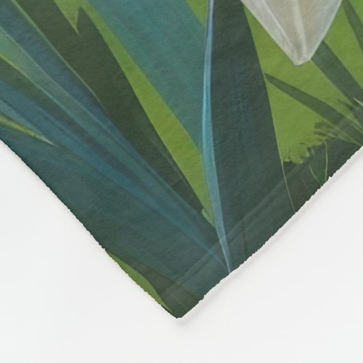 Rottweiler Dog Spring Flowers Painting Fleece Deken (Hoek)