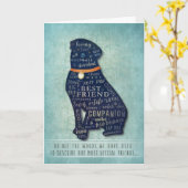 Rottweiler Dog Sympathiekaart Kaart (Gele Bloem)