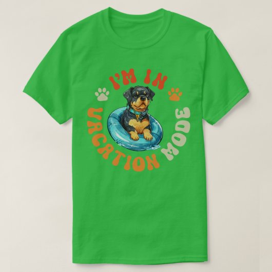 Rottweiler Dog T-shirt (Design voorkant)