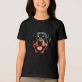 Rottweiler Dog Tri-Blend Shirt (Voorkant)