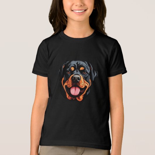 Rottweiler Dog Tri-Blend Shirt (Voorkant)