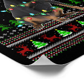 Rottweiler Dog Ugly Christmas Sweaters Holiday San Poster (Hoek)
