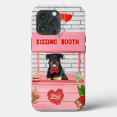 Rottweiler Dog Valentijnsdag Kissing Booth Case-Mate iPhone Case (Achterkant)