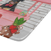 Rottweiler Dog Valentijnsdag Kissing Booth Snijplank (Hoek)