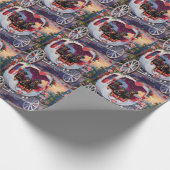 Rottweiler Dog Valentine's Day Cadeaupapier (Hoek)