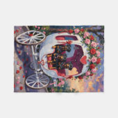 Rottweiler Dog Valentine's Day Fleece Deken (Voorkant (Horizontaal))