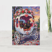 Rottweiler Dog Valentine's Day Kaart (Voorkant)