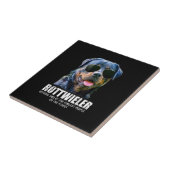 Rottweiler Dog van de koelste mensen op de planeet Tegeltje (Zijkant)