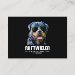 Rottweiler Dog van de koelste mensen op de planeet Visitekaartje