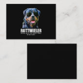 Rottweiler Dog van de koelste mensen op de planeet Visitekaartje (Voorkant / Achterkant)