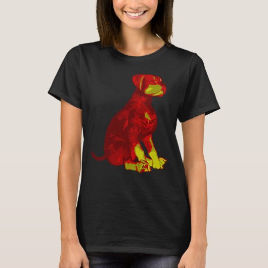 Rottweiler Dog Waterverf 25 T-shirt (Voorkant)