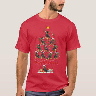Rottweiler Dog Xmas Matching Santa Rottweiler Chri T-shirt