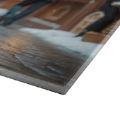 Rottweiler Dogs Christmas Snow Holiday Snijplank (Hoek)