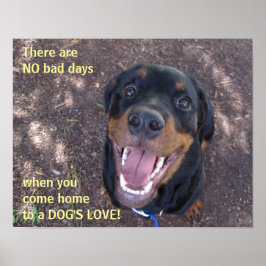 Rottweiler Dog's Love Poster