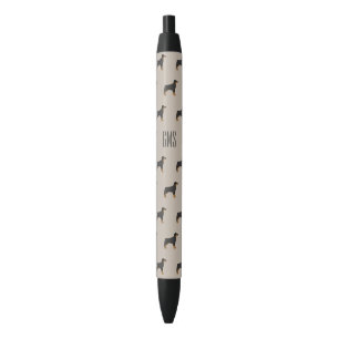 Rottweiler Dogs Pattern Monogrammed Pen
