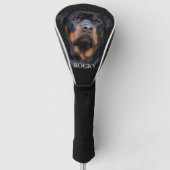Rottweiler Donkergrijs Golfheadcover (Voorkant)