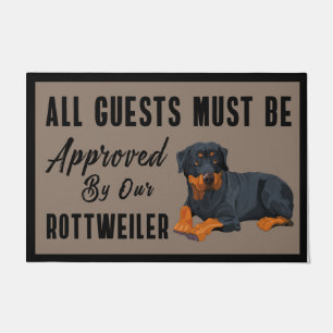 Rottweiler Doormat, alle bezoekers moeten worden g Deurmat
