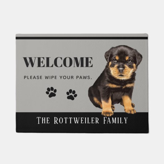 Rottweiler Doormat Deurmat (Voorkant)