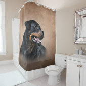 Rottweiler Douchegordijn (In situ)