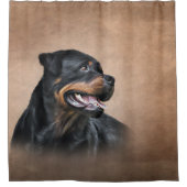 Rottweiler Douchegordijn (Voorkant)