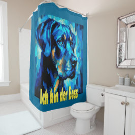 Rottweiler Douchegordijn