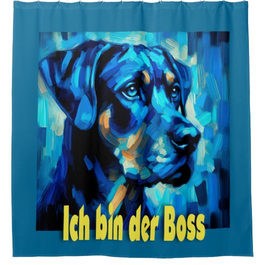 Rottweiler Douchegordijn (Voorkant)