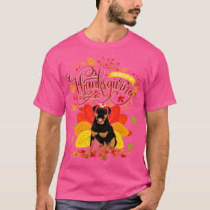 Rottweiler Dragen Turkije Pet Herfst Herfst Thanks T-shirt