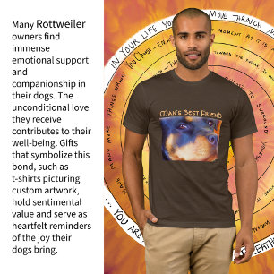Rottweiler Editable Portret Beauful Animal Dog T-shirt
