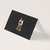 Rottweiler Eenhoorn Hond Kaart (Voorkant)