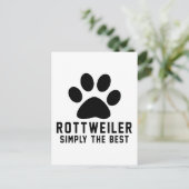 Rottweiler eenvoudig het beste briefkaart (Staand voorkant)