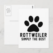 Rottweiler eenvoudig het beste briefkaart (Voorkant / Achterkant)