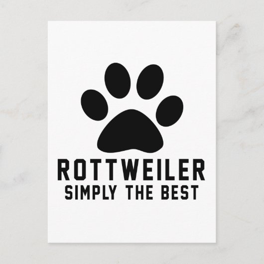 Rottweiler eenvoudig het beste briefkaart (Voorkant)