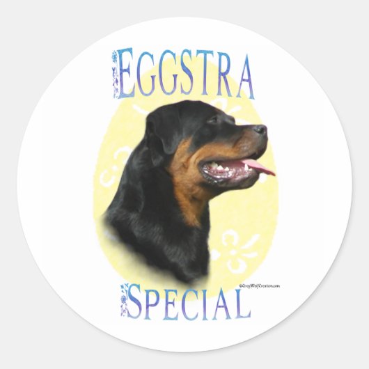 Rottweiler Eggstra Special - Sticker (Voorkant)