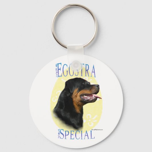 Rottweiler Eggstra Speciale Sleutelhanger (Voorkant)
