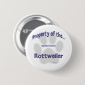 Rottweiler Eigenschap - Button (Voorkant /achterkant)