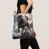 Rottweiler Elegant Canvas tas (Dichtbij)