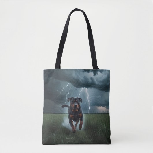 Rottweiler Elegant Canvas tas (Voorkant)