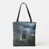 Rottweiler Elegant Canvas tas (Achterkant)