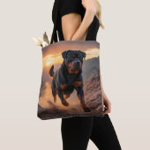 Rottweiler Elegant Canvas tas (Dichtbij)