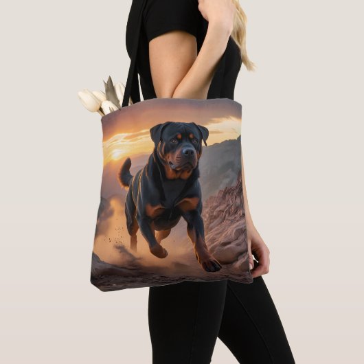 Rottweiler Elegant Canvas tas (Dichtbij)