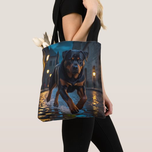 Rottweiler Elegant Canvas tas (Dichtbij)