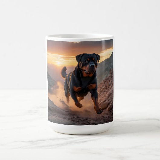 Rottweiler Elegant Coffee Mok (Center)