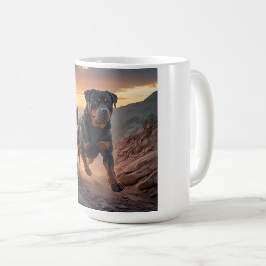 Rottweiler Elegant Coffee Mok (Voorkant rechts)